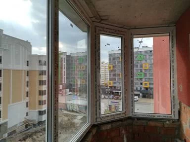 полукруглый балкон застеклить недорого Киев
