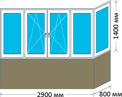 скільки коштує засклити балкон